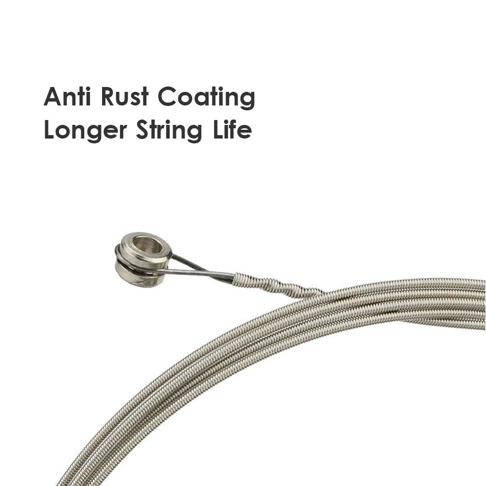 Guitar Strings 6 Electric Pcs Ebgdae Steel Wire Strings Set Guitar Replacement Parts