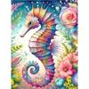 Полная квадратная круглая алмазная мозаика морской конек картина вышитая крестом картина стразы вышивка декор для дома новое поступление