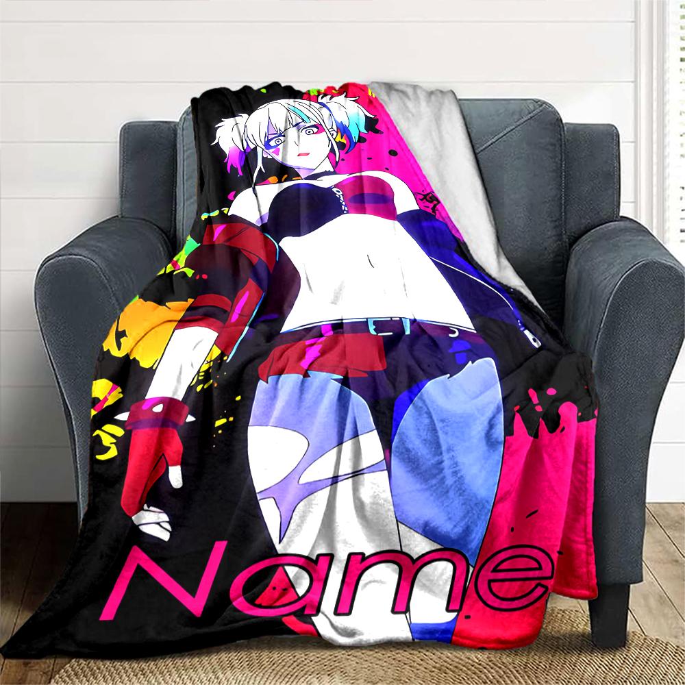 Customiz Name Personality Harley Quinn and the Joker Blanket Soft &Warm Sofa Office Bed Travel Lunch Break Blanket, Gift Suitable All Seasons