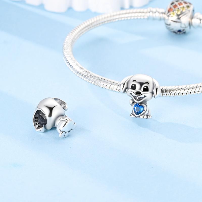 Exquisite Charms Copper Dog Owl Animals Hearts Beads Fit Bracelet Necklace Accessories Bead Jewelry Making Fine Jewelry Gift