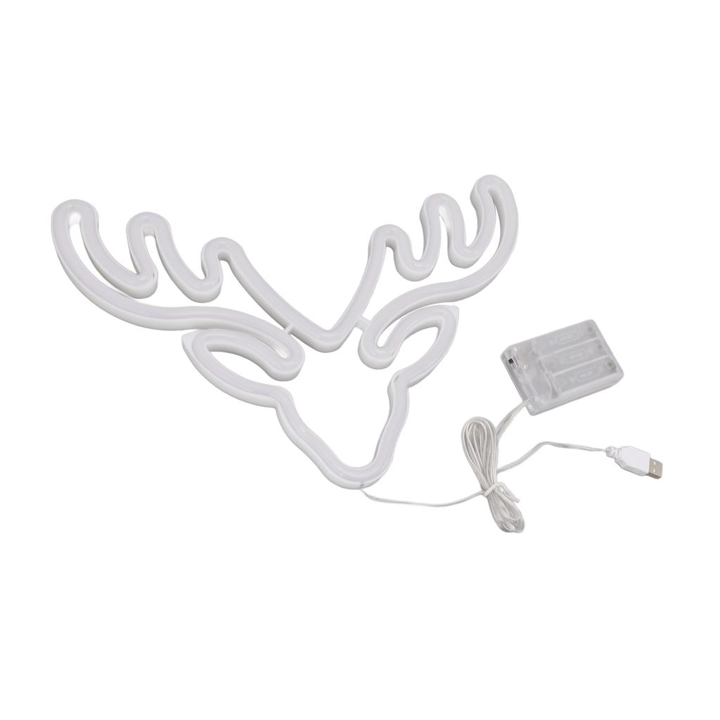 Neon Light LED Sign USB Battery Powered Christmas Holiday Bedroom Wall Decor Ornaments