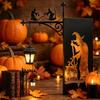 Gothic Iron Witch Bookshelf Lamp Black Metal Mini Shelf Lamp  Gift for Book Lovers