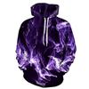 Men's Hoodie Pullover Sweatshirt Hooded Graphic Flame Casual Spring & Fall Clothing