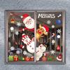 Christmas Window Stickers Christmas Decorations PVC Wall Stickers For Navidad New Year 2025 Home Decor Kids Room Wall Decals