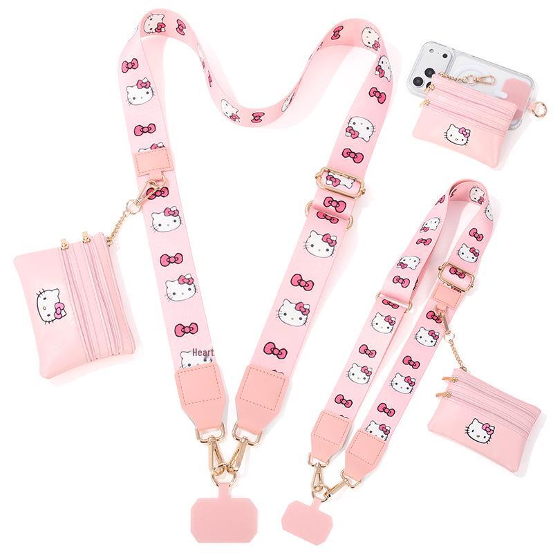 Съемный ремешок на запястье и плечо для мобильного телефона, регулируемый ремешок через плечо и небольшая сумка.