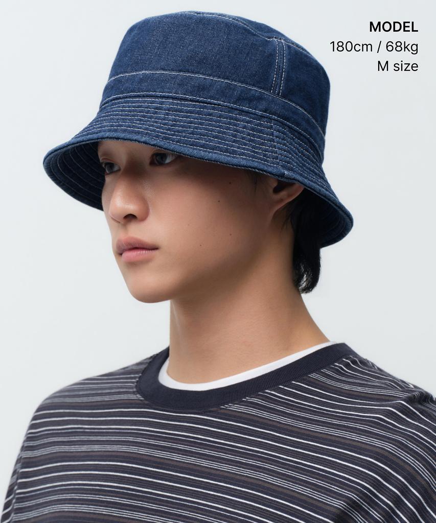 MUSINSA STANDARD Denim Bucket Hat [Medium Indigo]