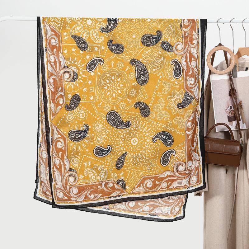 Retro Starry Sky Cashew Printed Women's Scarf Fashion Versatile Spring and Summer Beach Towel E-commerce New Products