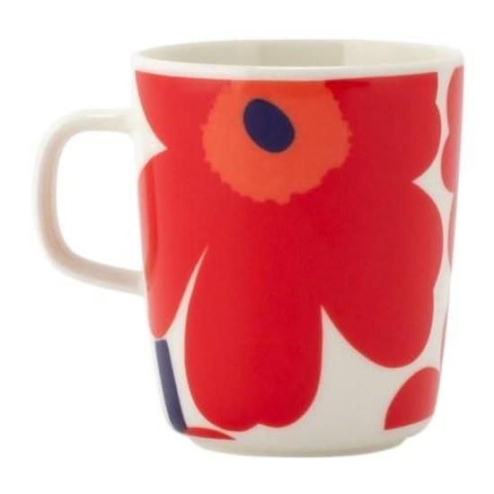 Кружка Marimekko Белая Красная OIVA UNIKKO 2,5 дл Чашка Североевропейская Кухонная Посуда