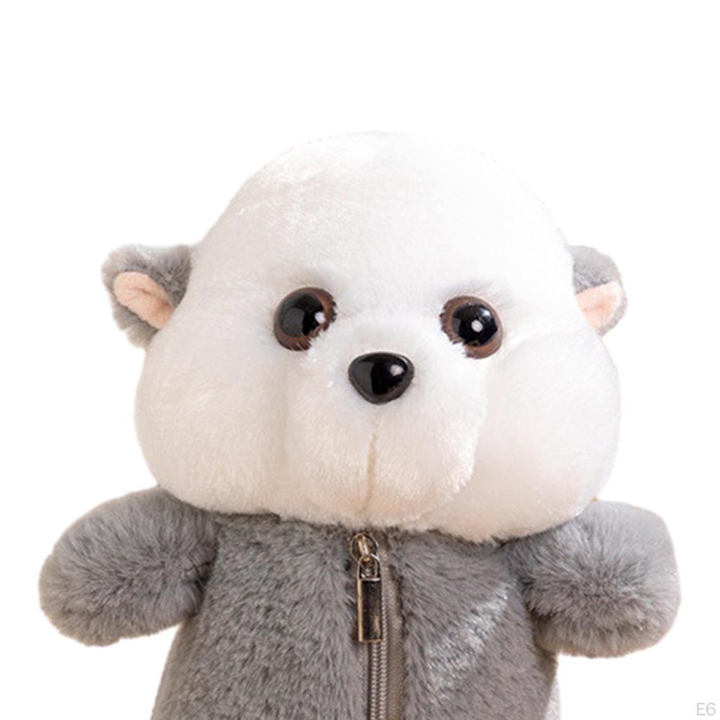 Плюшевый пенал с животными, канцелярский чехол, портативный модный кошелек на молнии