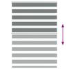 Double Roller Blind Dark Gray 95x100 cm Fabric Width 90.9 cm Polyester