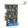 PCIE PCI Express To Dual 20 Pin USB 3.0 PCI-e X1 To 2 Ports 19pin USB 3.0 Card