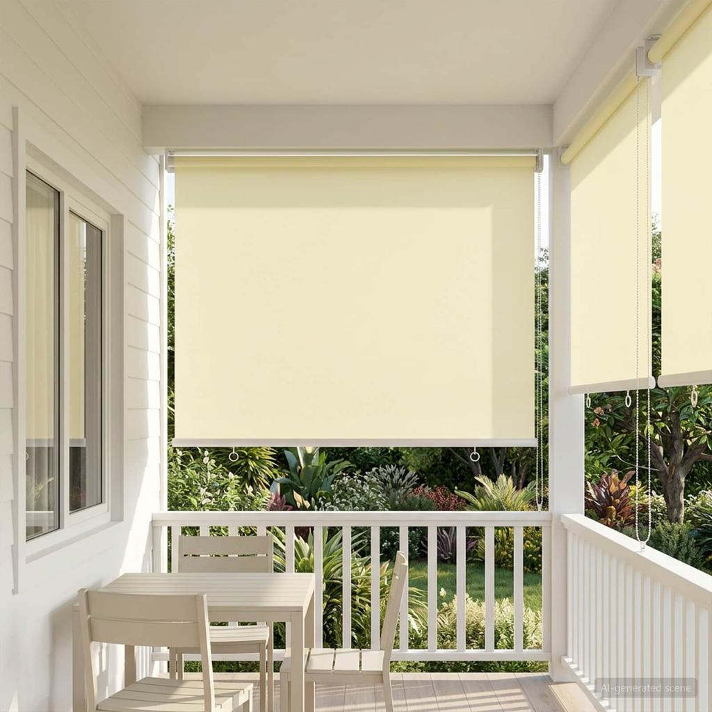 Outdoor Roller Blinds with UV Protection Cream 60 x 230 cm