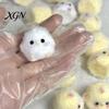 Безопасная игрушка пищевого качества 2 шт. Сжимаемый Мини-цыпленок Мягкий Зажим с Пушистой Ручкой Успокаивающий Покрытие Снятие Стресса Брелок-подвеска