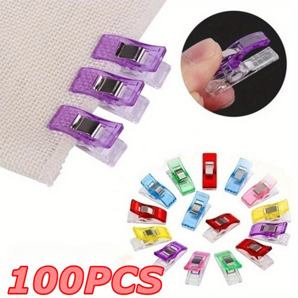 20/50/100 шт. красочные швейные изделия для рукоделия стеганое одеяло переплет швейные зажимы пластиковые зажимы зажимы для сумок модные подарочные зажимы для файлов бумажные зажимы