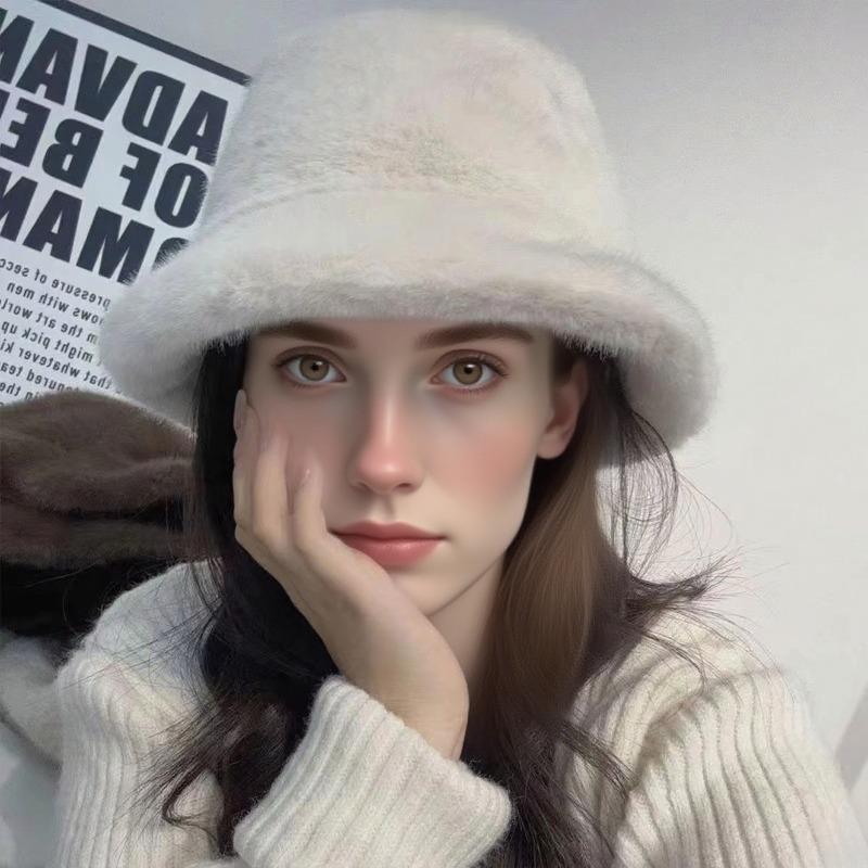 Корейский стиль, утолщенная для сохранения тепла, шляпа рыбака, женская модная однотонная, для большого обхвата головы, с защитой ушей, ветрозащитная, для сохранения тепла, шляпа-ведро