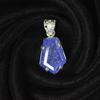 925 Sterling Silver Fancy Pendant 51 Ct CERTIFIED Natural Purple Tanzanite MY.PD-165-NS