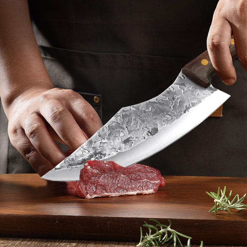 Forged Boning Knife Multipurpose Professional Kitchen Chef Knife Stainless Steel Knife Butcher Knife