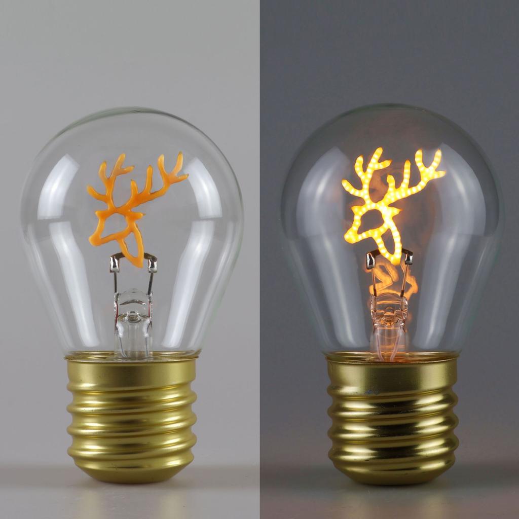 Cute Cartoon LED Bulb Night Light, Rechargeable, Colorful Decorative Portable Lamp