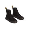 Доктор. Ботинки Martens из кожи с круглым носком на шнуровке до середины икры, унисекс, черные 31225001