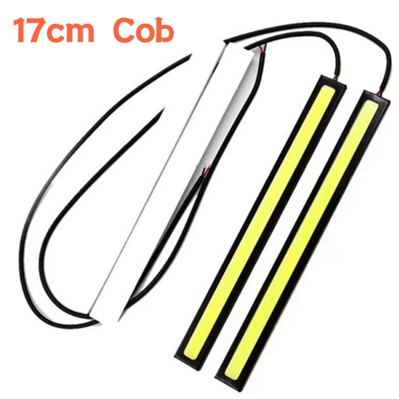 Bright LED COB Fog Daytime Running Light 17cm Waterproof 12V 6500K Car Light Auto Interior Styling Bar Lamp Car Accessories