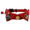 Cute Kitten Bowties Collar Necklace with Bell Kitten Christmas Bow Collar  Cats