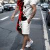 3D Pattern Print, 2Pcs Outfits For Men, Casual Crew Neck Short Sleeve T-shirt Tee And Drawstring Shorts Set For Summer