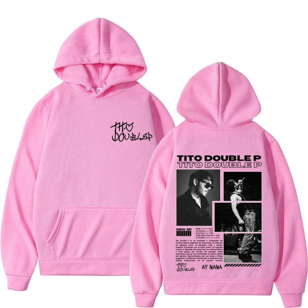 Singer Tito Double Album Tour 2025 Fashion Print Graphic Hoodie Men Oversized Long Sleeves Top Casual Hip-hop Pullover Fan Gifts