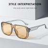 Hot Ins Favor Men's Mirror Shades Flat Top UV400 Eyewear Trendy Women's Sun Glasses