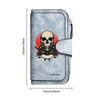 Skull Pattern Long Wallet Large Capacity Multi Card Slot Fashion Purse