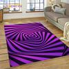 3D Vortex Visual Illusions Ковер Ковер для гостиной Спальня Домашний декор, Напольный коврик Нескользящее украшение для дивана Кухня Коврик