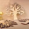 10Pc Wooden Mdf Autumn Tree Craft Craft Blank Wedding Guestbook Decoupage Family AVE