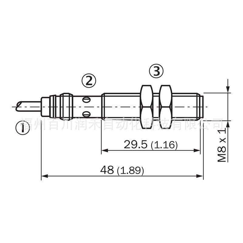 Магнитный датчик SICK MM08-60APS-ZUK, Металлический корпус, Совершенно новый, Оригинальный (Модель 1040027)