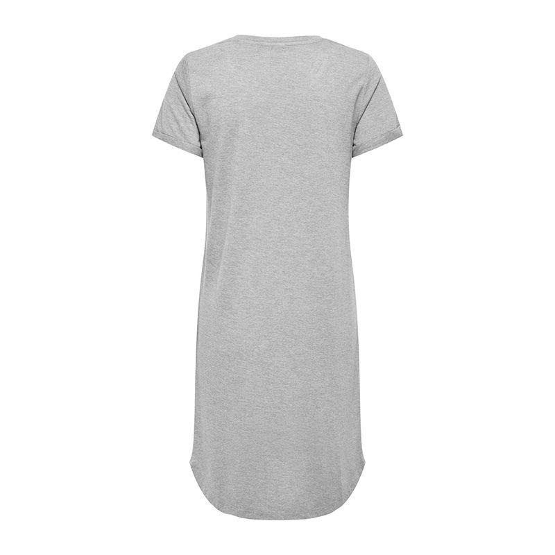 JDY Женское простое платье-футболка с коротким рукавом