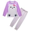 Kids Girls Lovely Creative POP Star Cartoon Mira Bear Print Long Sleeves T-shirt Pants Trousers Clothes Sets