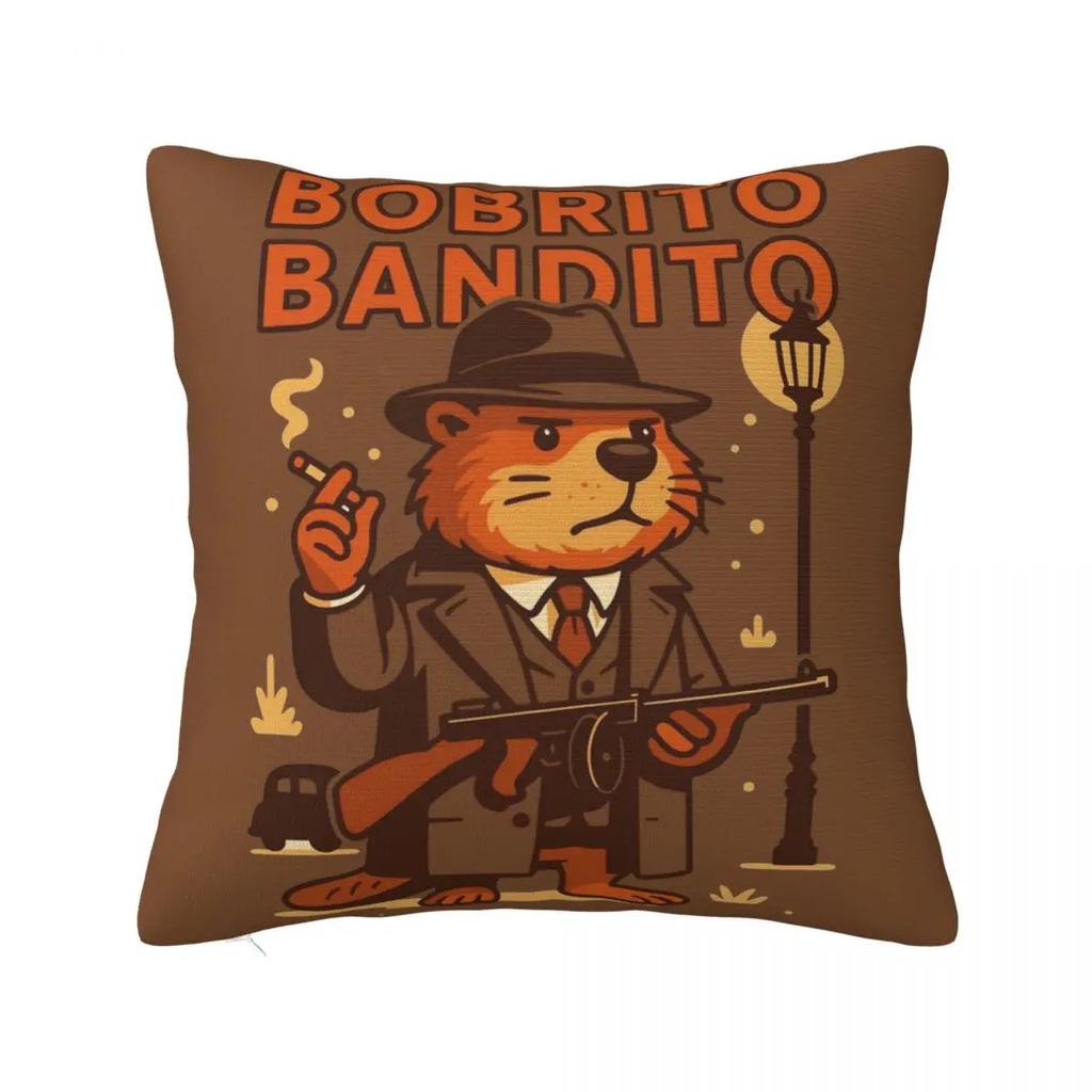 Мем про отмирание мозга Итальянский Отмирание мозга Тунг Тунг Тунг Саху Наволочка Подушка Полиэстер Наволочка Морден Для дивана Автомобиля Домашний декор