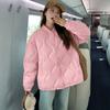 Cotton Clothes Women's Autumn and Winter 2025 New Padded Jacket Winter Padded Jacket Korean Loose Diamond Plaid Down Cotton Jacket