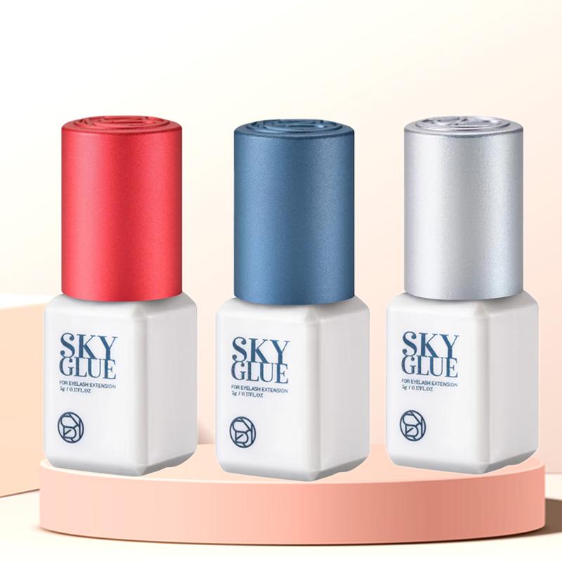 Клей S Plus, красный, черный, синий колпачок для наращивания ресниц, клей, сильный клей, быстросохнущий, 5 мл, инструменты для макияжа