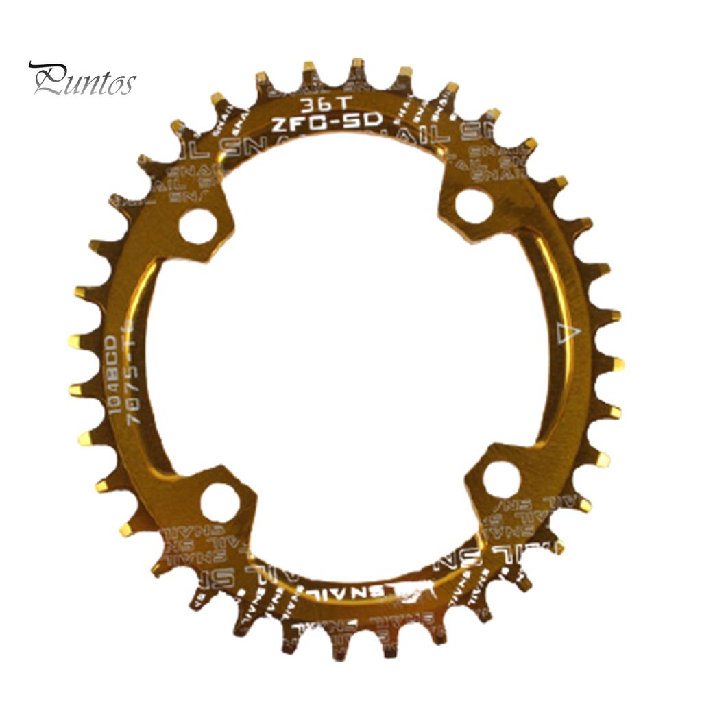 Для велосипеда круглая/овальная 104BCD 32T 34T 36T 38T узкая широкая одинарная звездочка