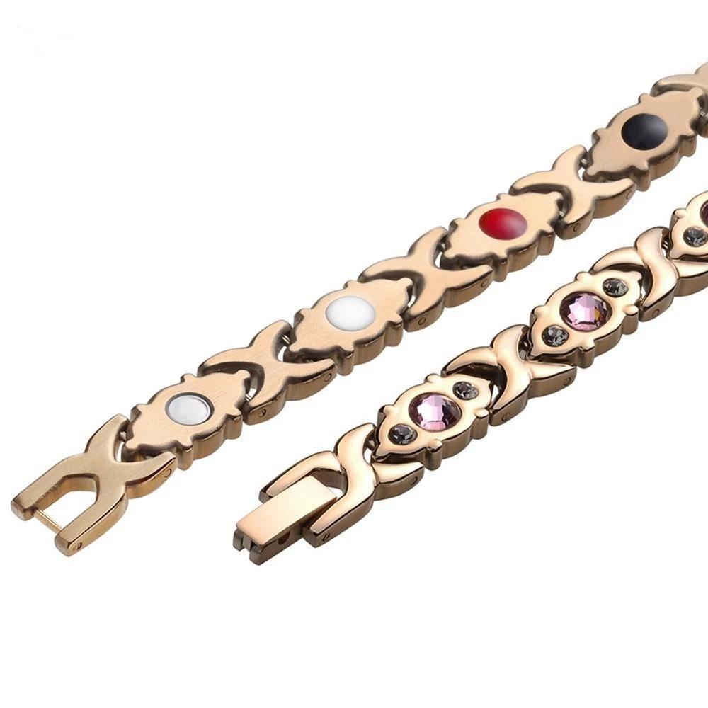 Trendy 3 Colors Energy Magnets Jewelry Slimming Bangle Bracelets Twisted Magnetic Therapy Bracelet Healthcare