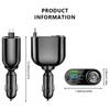 SEAMETAL Автомобильное зарядное устройство 66 Вт USB Super Charge Адаптер для зарядки телефона PD USB-C QC3.0 Многопортовая зарядка телефона