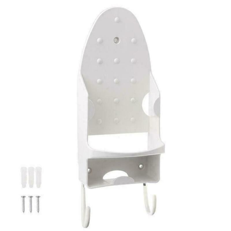 Портативный держатель для утюга, бытовая вешалка для гладильной доски для отеля, черно-белая настенная полка для хранения утюга, принадлежности для домашнего хранения