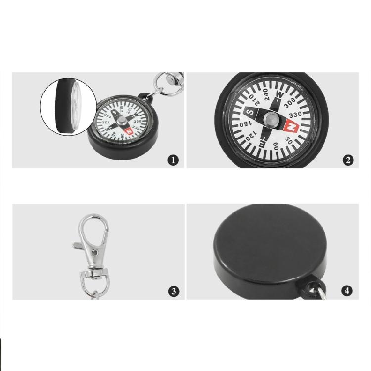 Sturdy Small Compasses Keychain With Floating Dial for High Performances Direction In Outdoor Activities Daily Use