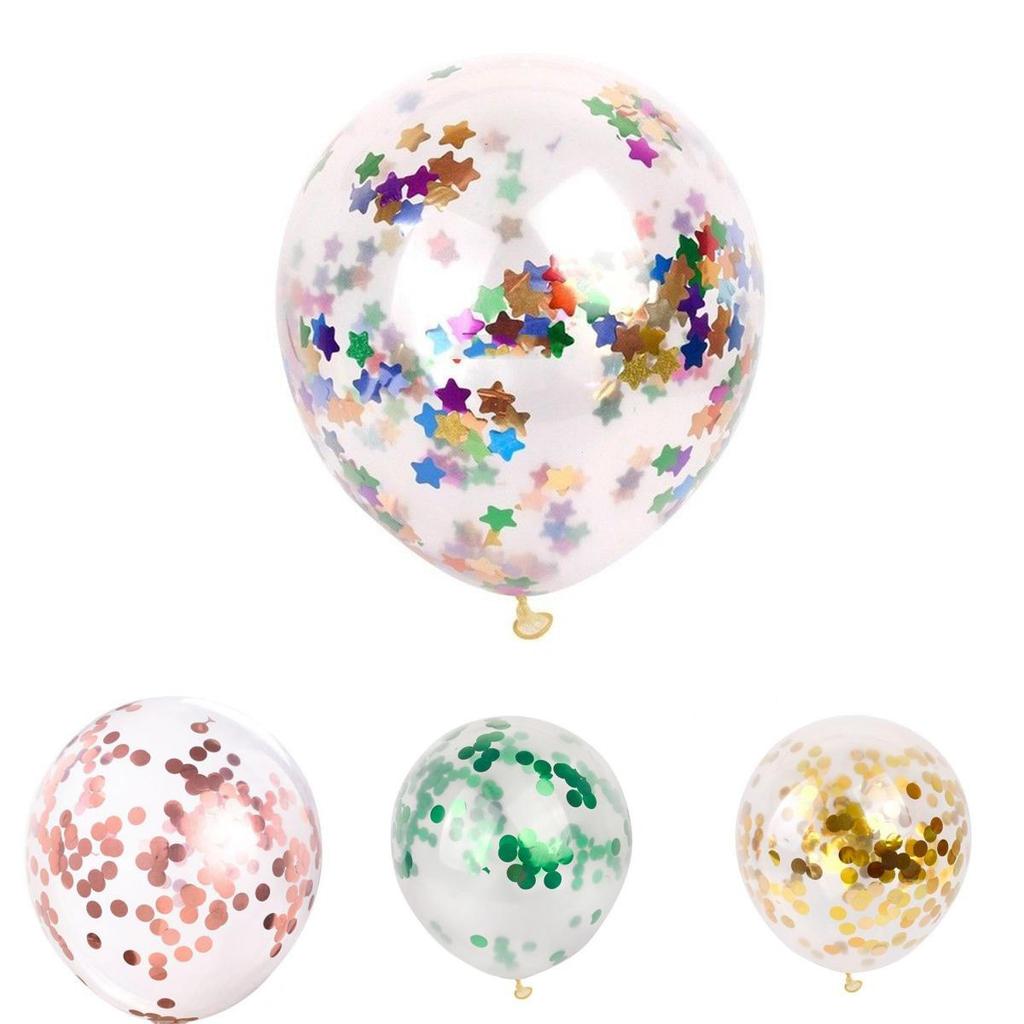 Уникальный 12-дюймовый латексный гелиевый шар с конфетти предлагает стильное решение для декора всех случаев