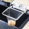 Мусорное ведро для кухни с 50 сетками-фильтрами на присосках, клейкое, складное, переставляемое, (белый)