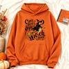 Cute Halloween Witch Graphic Hoodies Women Autumn Loose Sweatshirt Vintage Casual Long Sleeve Pullover Funny Spooky Streetwear