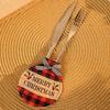Christmas Silverware Holder Funny Christmas Utensil Bags Holiday Tableware Decor 12.5cm/4.9inch Christmas Utensil Silverware