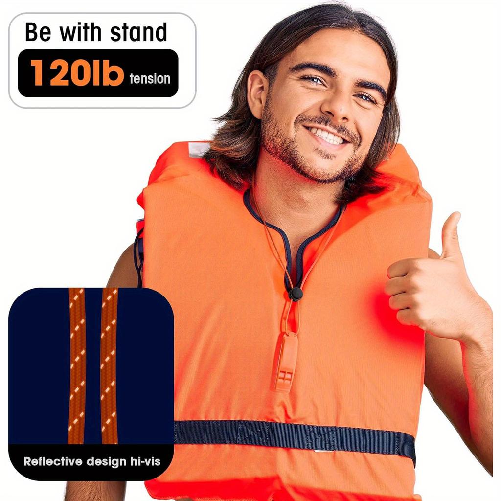 4pcs Emergency Whistles with Reflective Lanyard, Coach Referee Whistle, Sports Whistles, Safety Whistle, Loudly Shrill, for Outdoor Sport Competitions