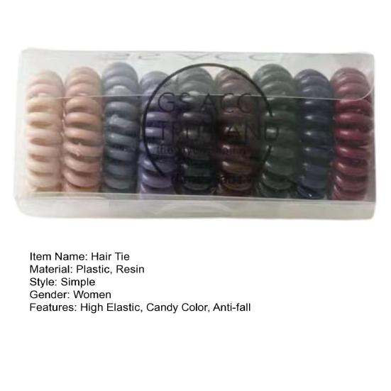 9 шт. ярких цветов, против падения, тугая резинка для волос, резиновая телефонная спираль, эластичные резинки для волос, аксессуары для волос