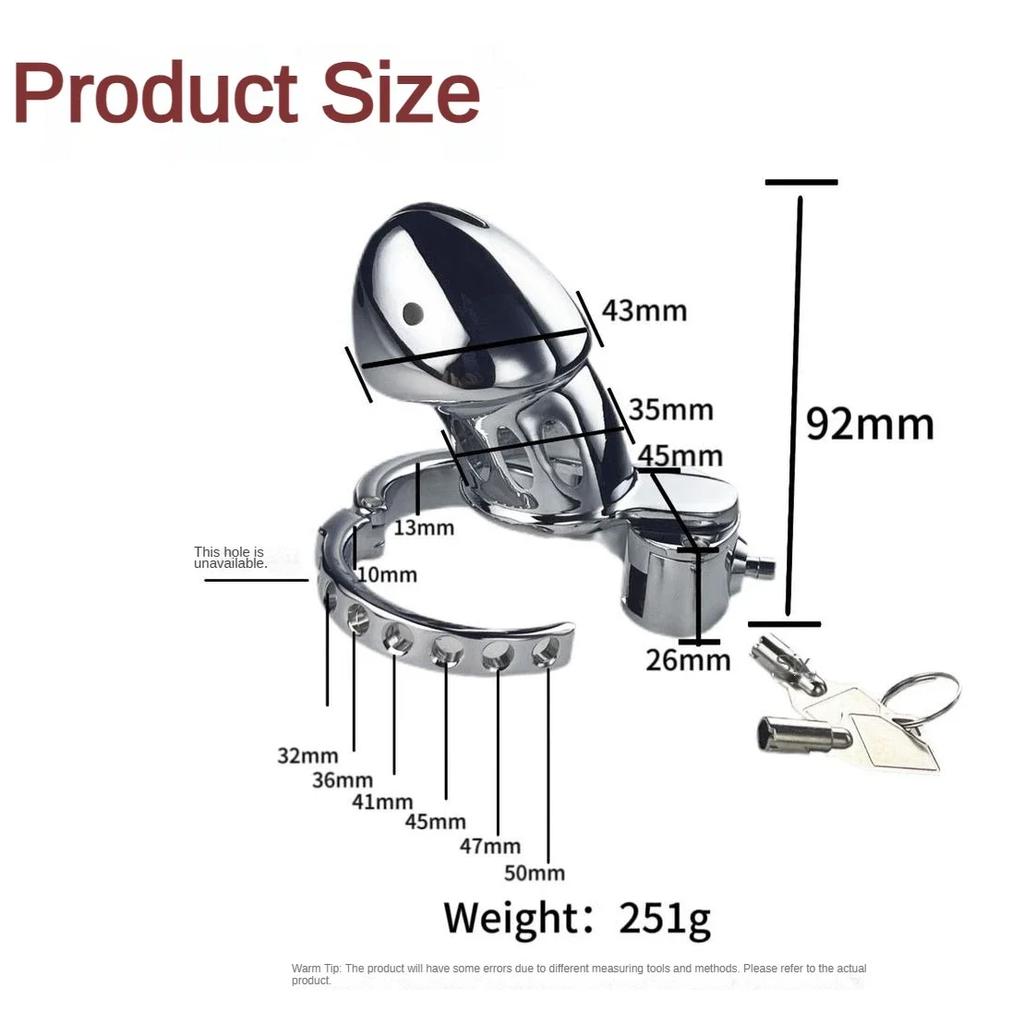 Регулируемая мужская металлическая клетка для тяжелого пениса с замком для птицы, клетка целомудрия, кольцо на член, рабское связывание, удерживающее секс-игрушка для мужчин