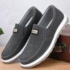 Ретро Мужская повседневная обувь Мокасины из парусины слипоны Удобные прогулочные туфли на плоской подошве для мужчин Нескользящие мягкие мокасины Кроссовки Обувь для вождения